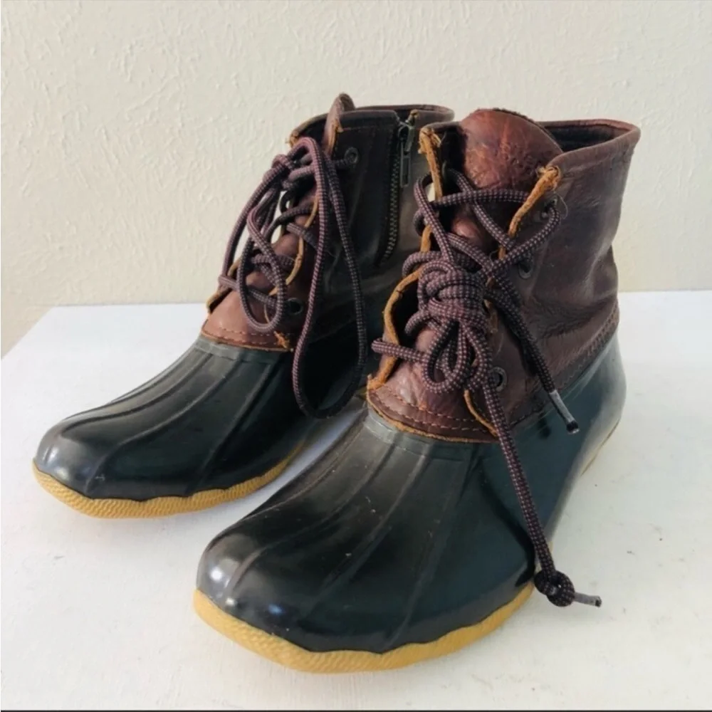 Sperry Saltwater duck brown leather boot
